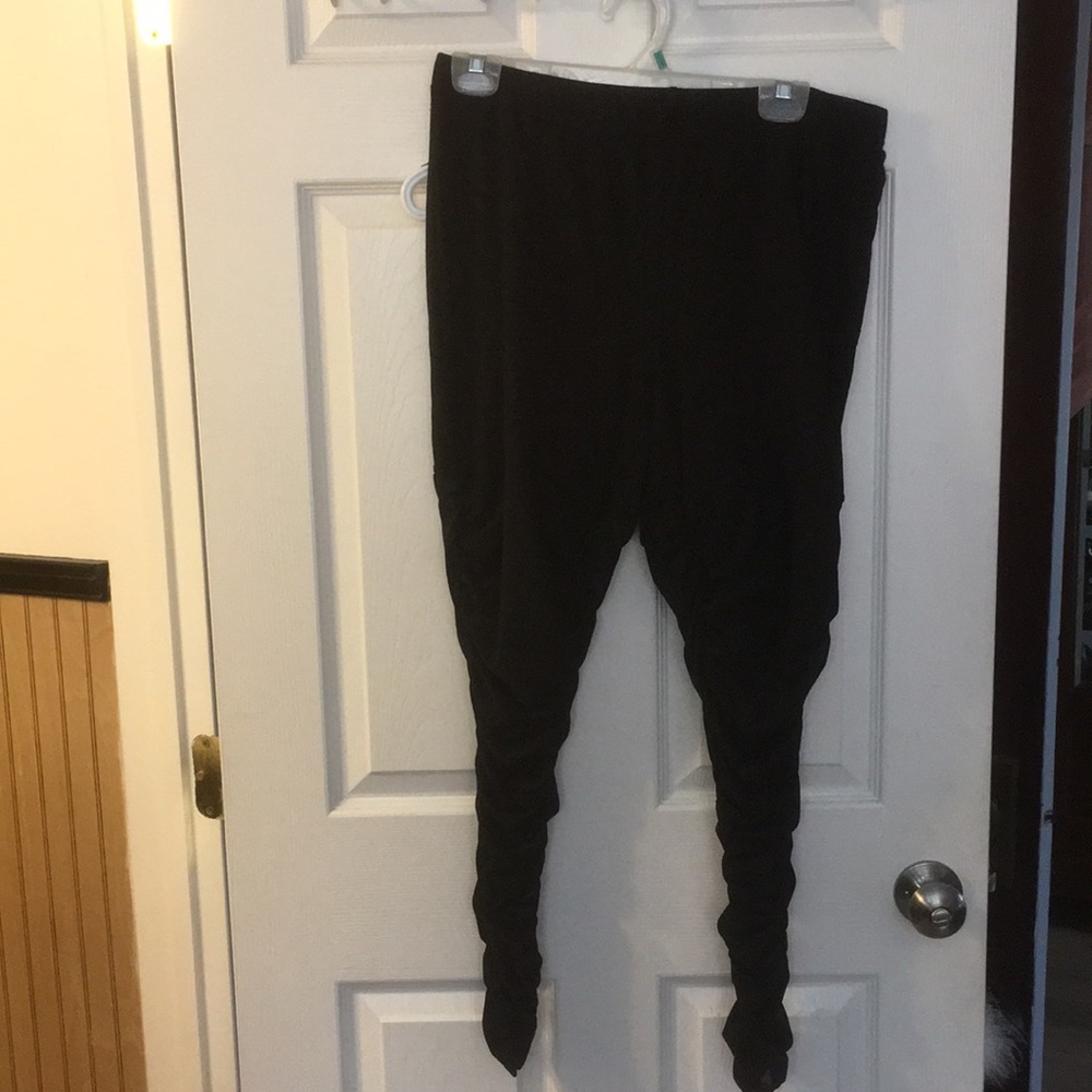 Torrid leggings with mesh rouching